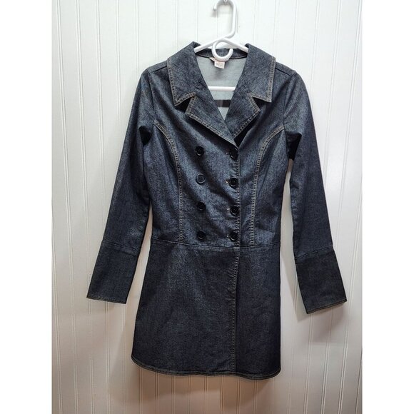 Guess Double-Breasted Denim Jacket SP - Picture 1 of 14